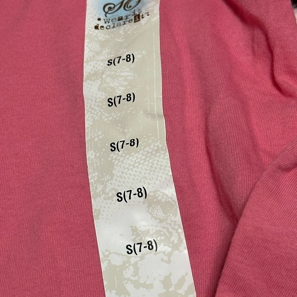 Girls pink long sleeved tee. Size 7-8, brand new!! - Picture 5 of 6